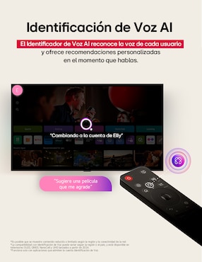 Pantalla Smart TV LG QNED de 75 pulgadas 4K 75QNED70ASC con AI webOS