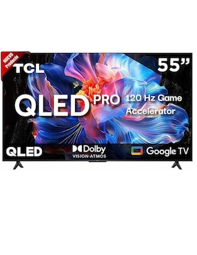 Pantalla smart tv TCL Qled de 55 pulgadas 4k/uhd 55Q5K con Google tv