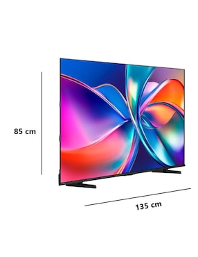 Pantalla Smart TV Hisense Qled de 55 pulgadas 4K/UHD 55QD6QV con Vidaa con AI Smooth Motion