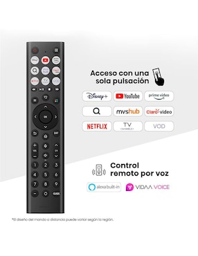 Pantalla Smart TV Hisense Qled de 55 pulgadas 4K/UHD 55QD6QV con Vidaa con AI Smooth Motion