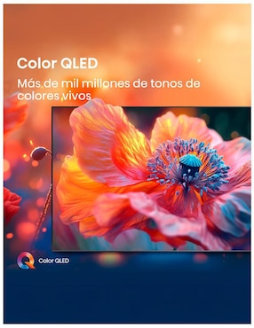 Pantalla Smart TV Hisense Qled de 55 pulgadas 4K/UHD 55QD6QV con Vidaa con AI Smooth Motion