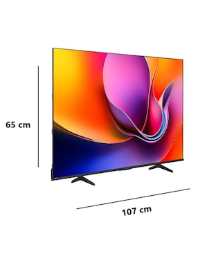 Pantalla smart TV Hisense LED de 43 pulgadas 4K/UHD 43A65NV con AI Smooth Motion
