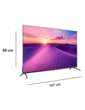 Pantalla smart TV Sharp LED de 60 pulgadas 4K/UHD 4TC60HL4320U con Roku TV