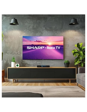 Pantalla smart TV Sharp LED de 60 pulgadas 4K/UHD 4TC60HL4320U con Roku TV