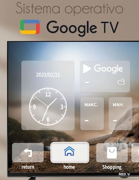 Pantalla smart TV Red Velvet UHD de 50 pulgadas 4K RED50GTV con Google TV
