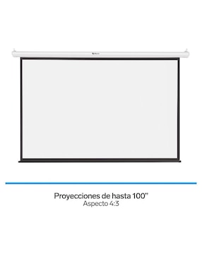 Pantalla proyector eléctrica Steren PRO-020