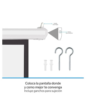 Pantalla proyector eléctrica Steren PRO-020