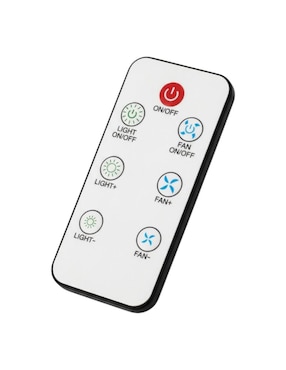 Control remoto IR universal ventilador foco techo