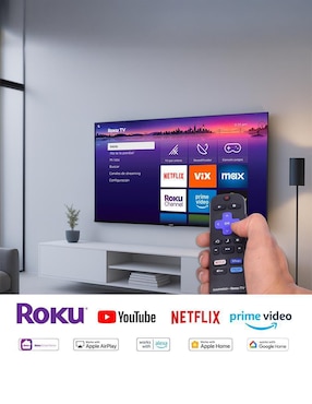 Pantalla smart TV Daewoo LED de 32 pulgadas HD AW32R con Roku TV