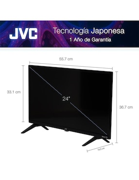 Pantalla Smart Tv Jvc LED de 24 pulgadas HD
SI24R con Roku Tv