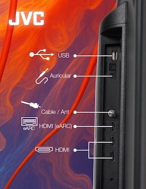 Pantalla Smart TV Jvc LED de 43 pulgadas Full HD SI43FRF con Roku TV