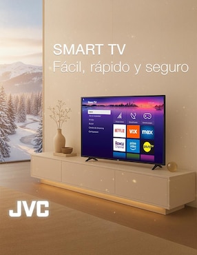 Pantalla Smart TV Jvc LED de 43 pulgadas Full HD SI43FRF con Roku TV