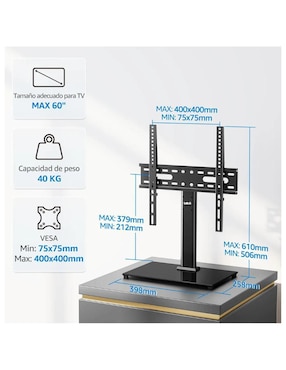 Soporte piso Lab.g para pantalla fijo 24 - 65 pulgadas