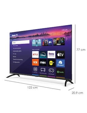 Pantalla Aiwa QLED de 55 pulgadas 4K/UHD con Roku Tv