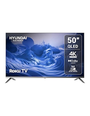 Pantalla Smart TV Hyundai Electronics Qled de 50 pulgadas 4k/UHD Hyled-5026QR con Roku TV