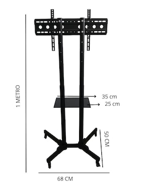 Soporte piso Tlacaelel Mx para pantalla portátil 37 - 65 pulgadas