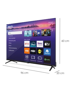 Pantalla Smart TV Aiwa QLED de 43 pulgadas Full HD AW43RKQ con Roku TV