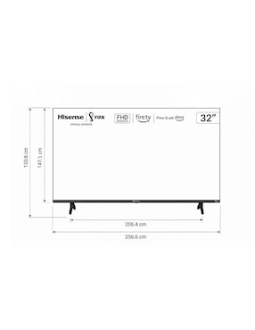 Pantalla Smart TV Hisense LED de 32 pulgadas Full HD 32A4NF con Fire OS