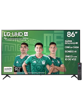 Pantalla Smart TV LG UHD de 86 pulgadas 4K/UHD 86UA8050PSA con AI webOS