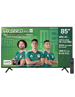 Pantalla Smart TV LG QNED de 85 pulgadas 4K/UHD 85QNED92ASA con evo AI