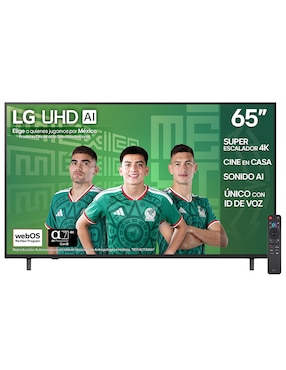Pantalla Smart TV Lg Crystal UHD de 65 pulgadas 4K 65UA8050PSA con AI webOS