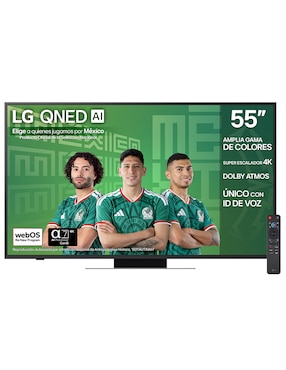 Pantalla Smart TV Lg QNED de 55 pulgadas 4K 55QNED83ASG con Evo AI