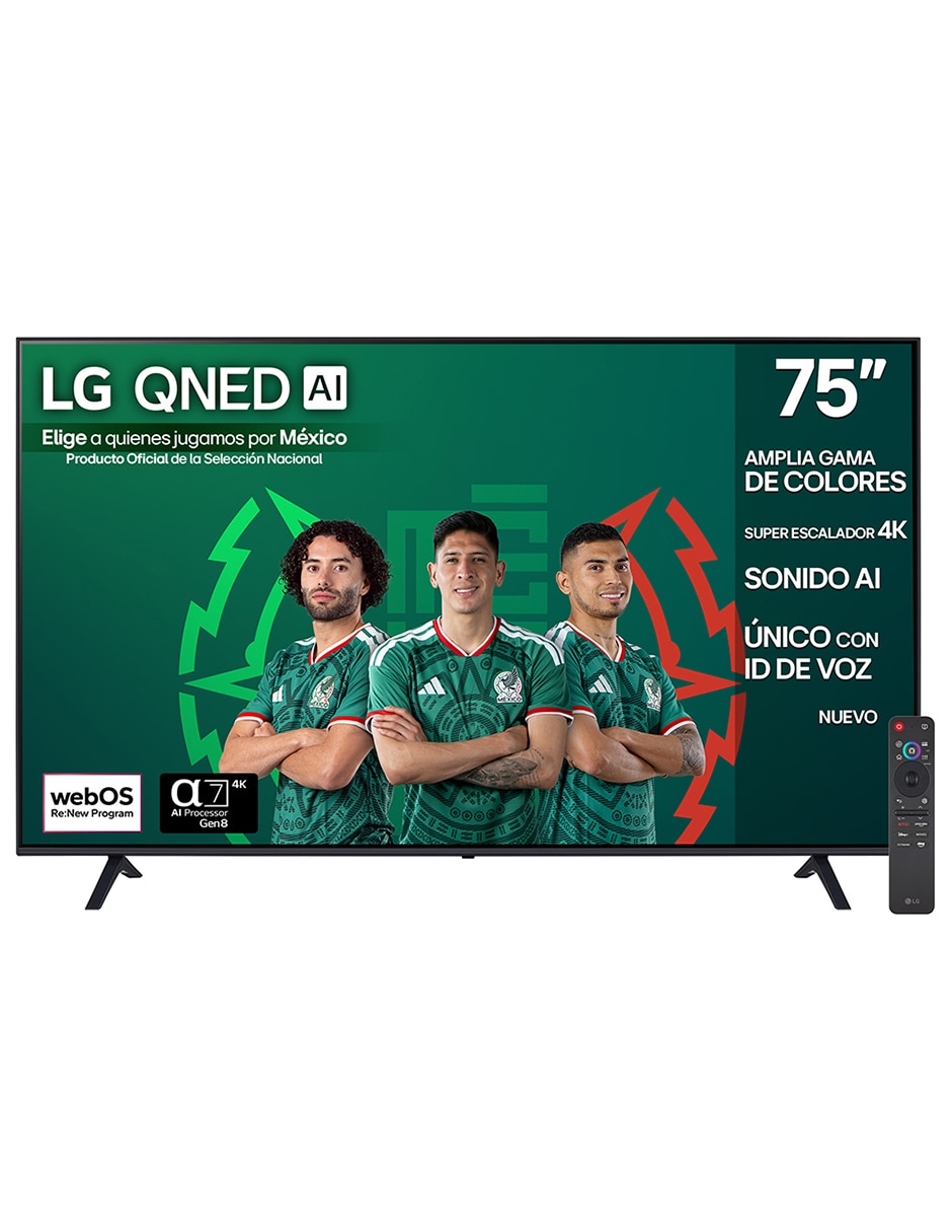 Pantalla Smart TV QNED de 75 pulgadas 4K 75QNED73ASC con AI webOs