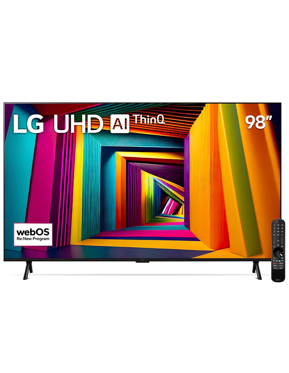 Pantalla Smart TV LED de 98 pulgadas 4K/UHD 98UT9050PSA con WebOS con LG ThinQ AI