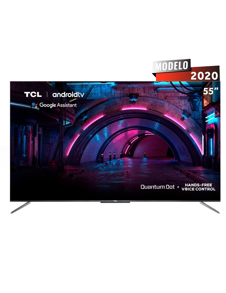 Pantalla TCL QLED Smart TV de 55 pulgadas 4K 55Q637 con Android TV