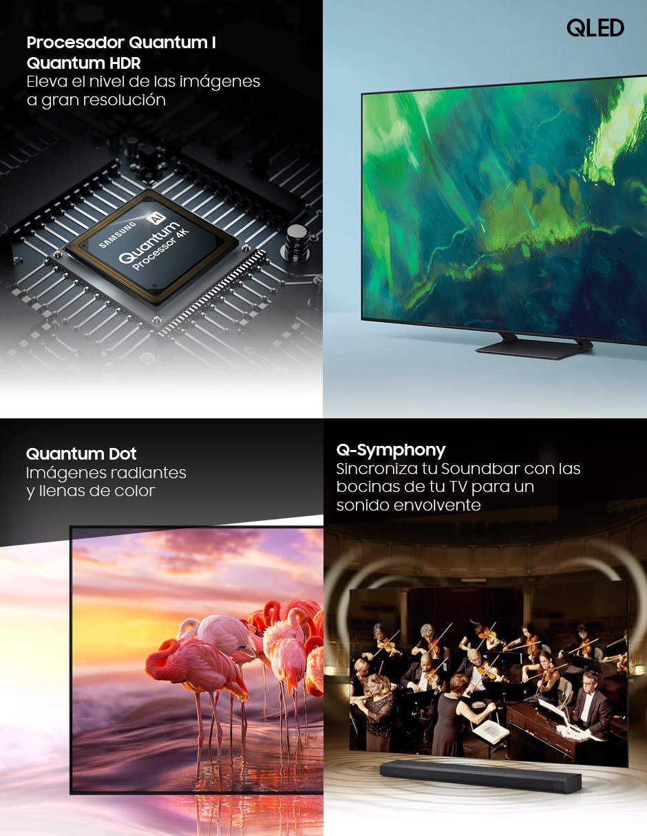 Pantalla Smart TV QLED de 55 pulgadas 4K/UHD Pantalla Samsung QLED Smart TV de 55 Pulgadas 4K QN55Q60AAFXZX 2