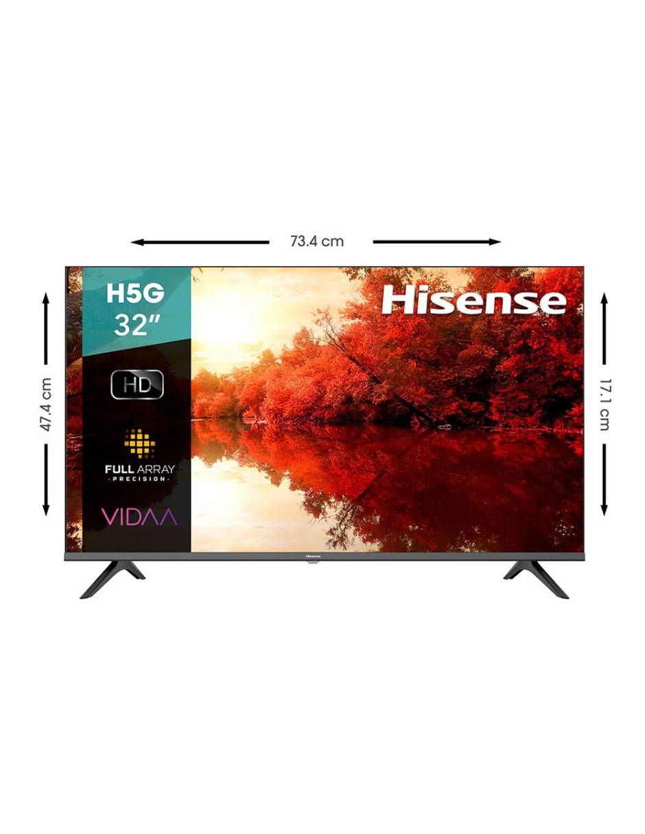 Pantalla Smart TV Hisense LED de 32 pulgadas HD 32H5G con Android