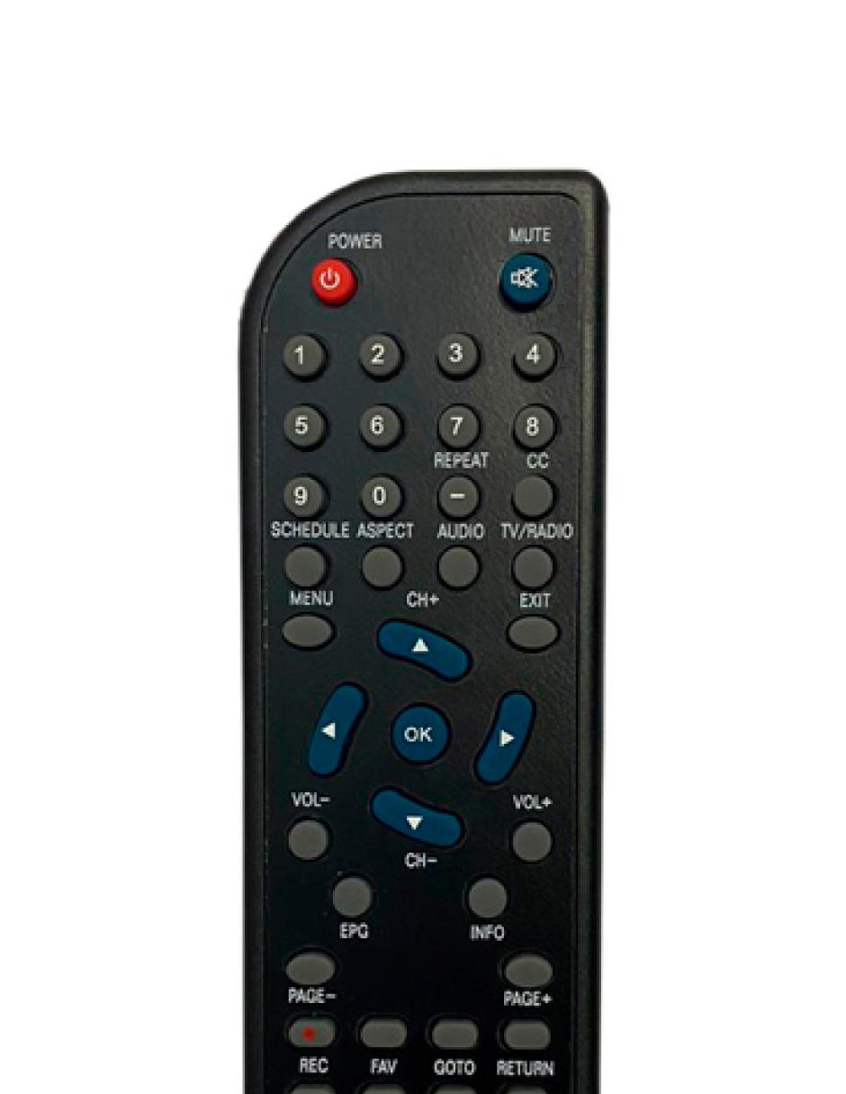 Control remoto para decodificador Master 3