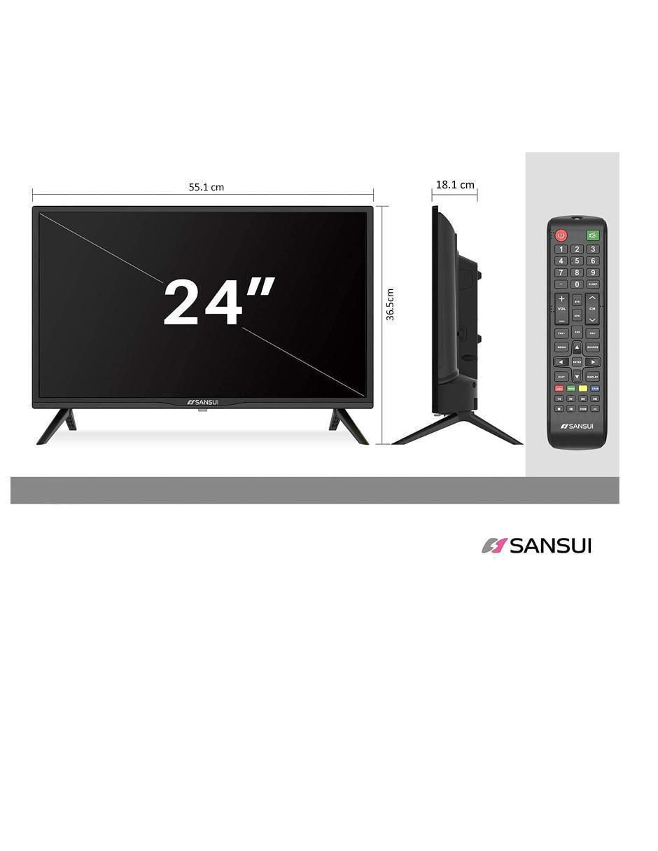 Pantalla Smart TV Sansui LED de 24 pulgadas Full HD SMX24T1HN con Android TV