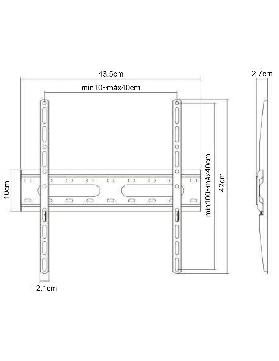 Soporte para pantalla fijo 55 pulgadas 5