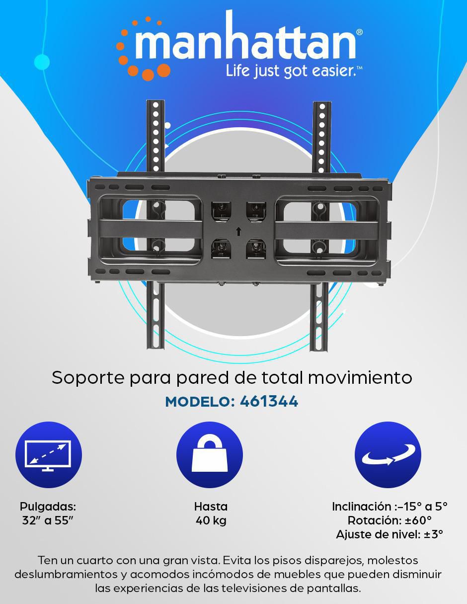 Soporte para pantalla articulado 32 - 55 pulgadas 2