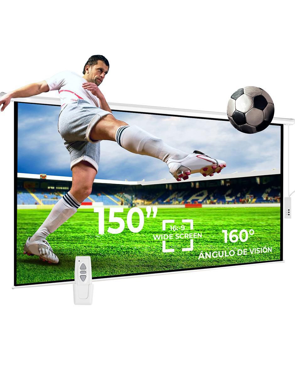 Pantalla Eléctrica para Proyector MKZ-PANTA150EBLA 2