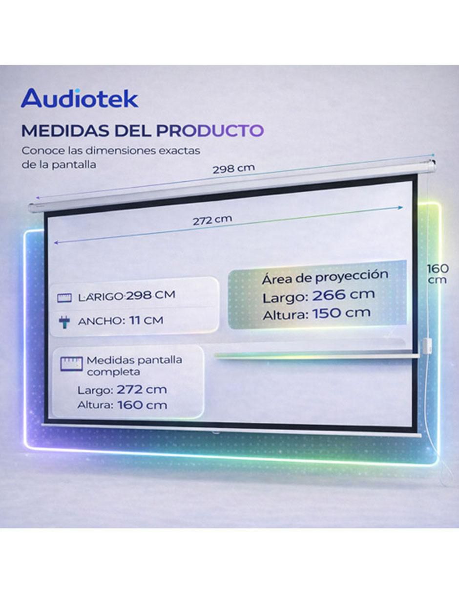 Pantalla proyector eléctrica MKZ-Panta120EBLA 7