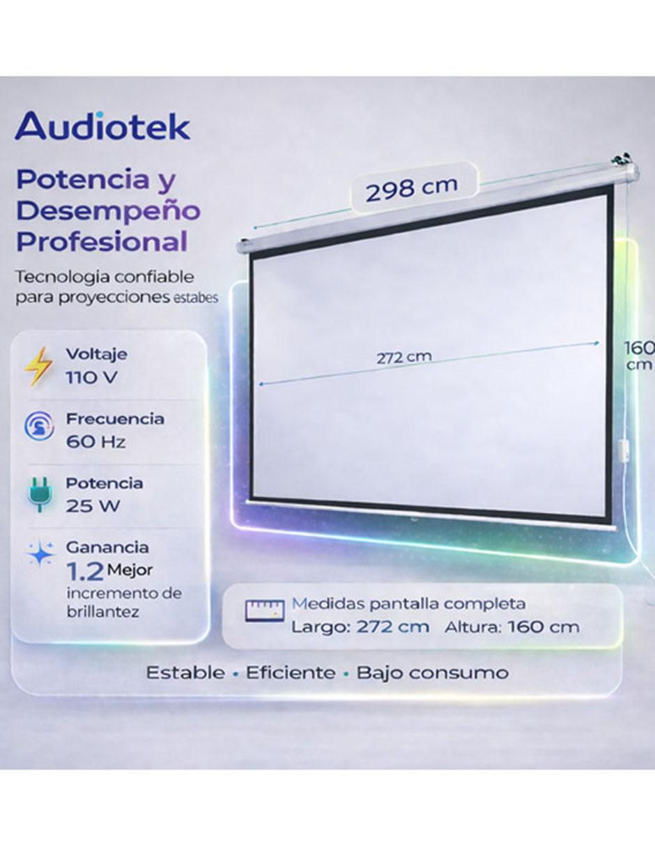 Pantalla proyector eléctrica MKZ-Panta120EBLA 5