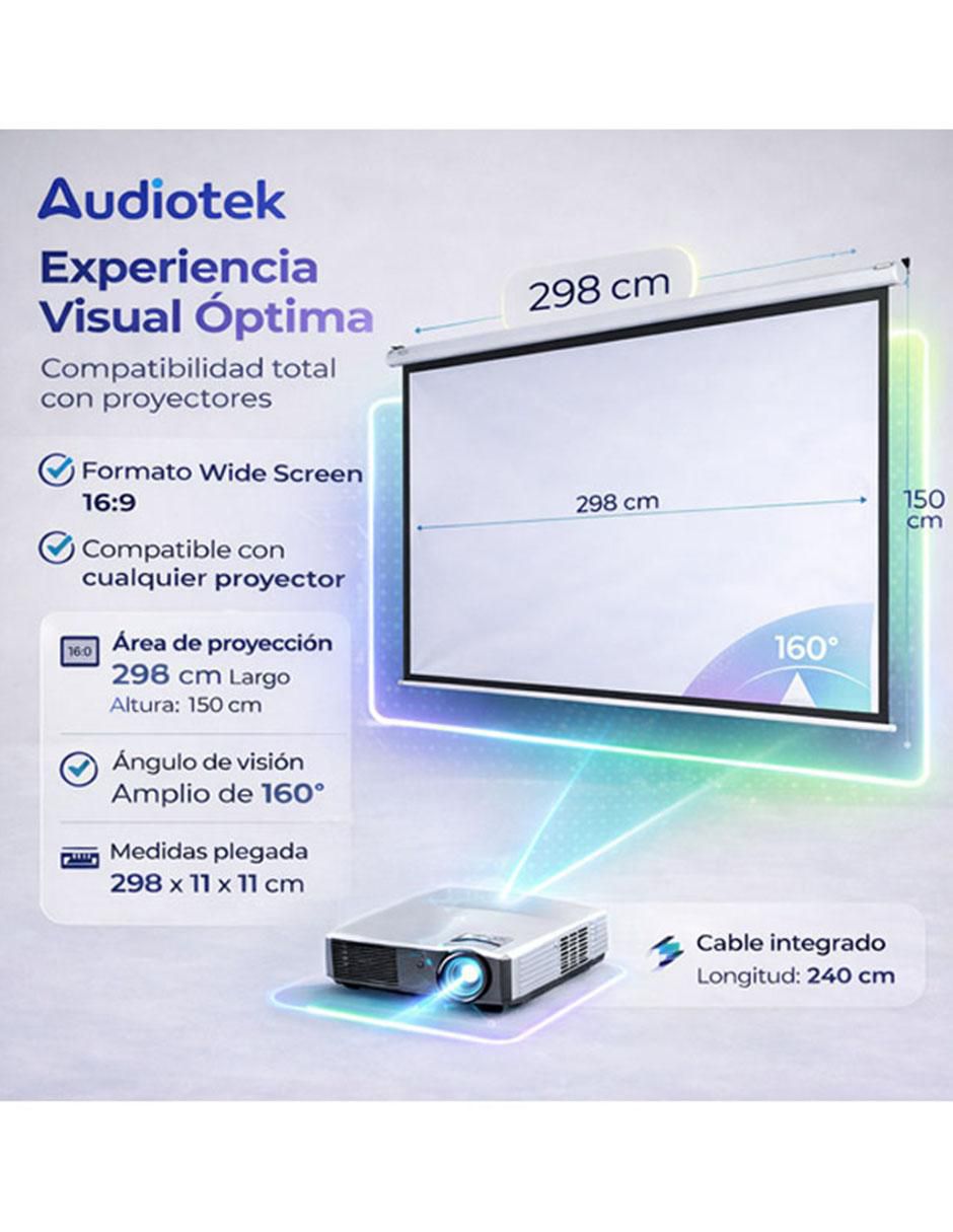 Pantalla proyector eléctrica MKZ-Panta120EBLA 6