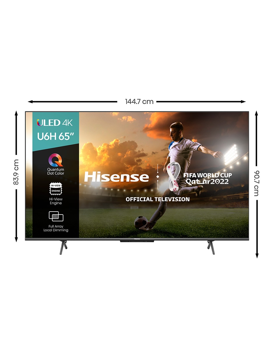 Pantalla Hisense 65 Pulgadas ULED Android TV U6H a precio de socio