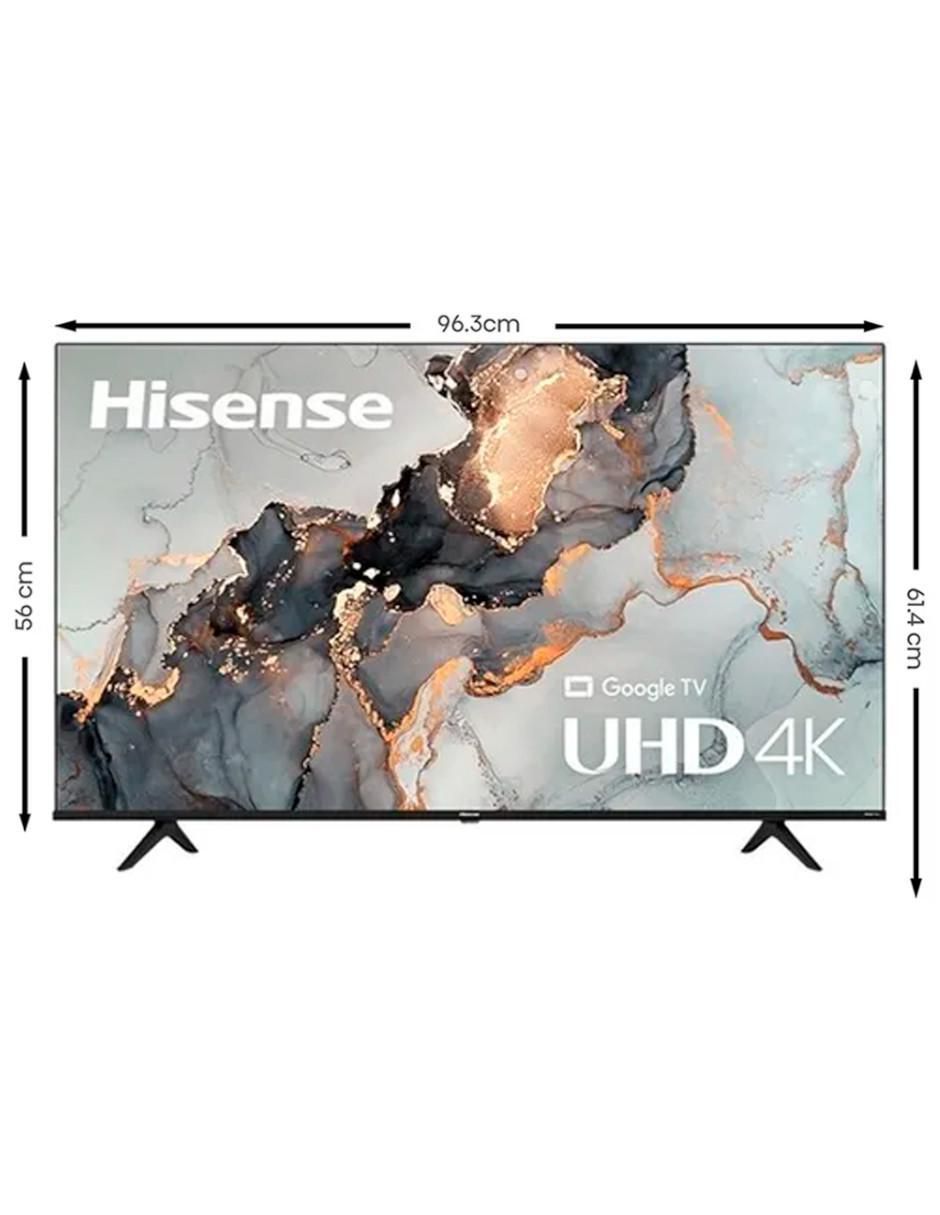 Hisense Pantalla 43 UHD Smart TV LED 43A6H Google TV : :  Electrónicos