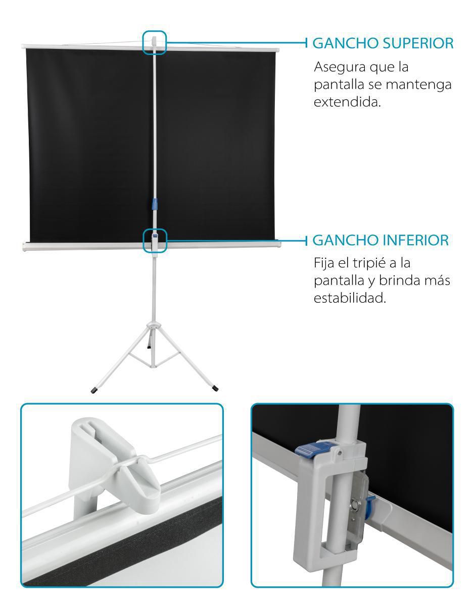 Pantalla Proyector Manual Audiotek MKZ-PANTA72TRIP