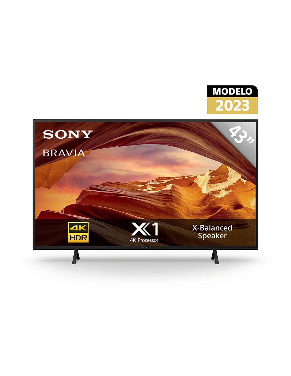 Pantalla Smart TV Sony LCD de 43 pulgadas 4 K KD-43X77L con Google TV