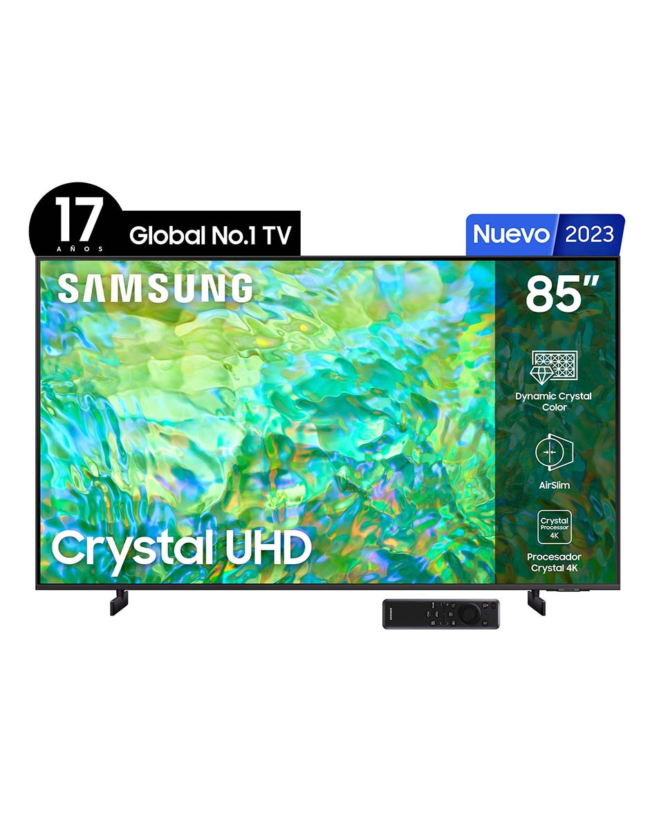 Pantalla Samsung AU8000 Series 85 Pulgadas Smart TV Crystal UHD 4K