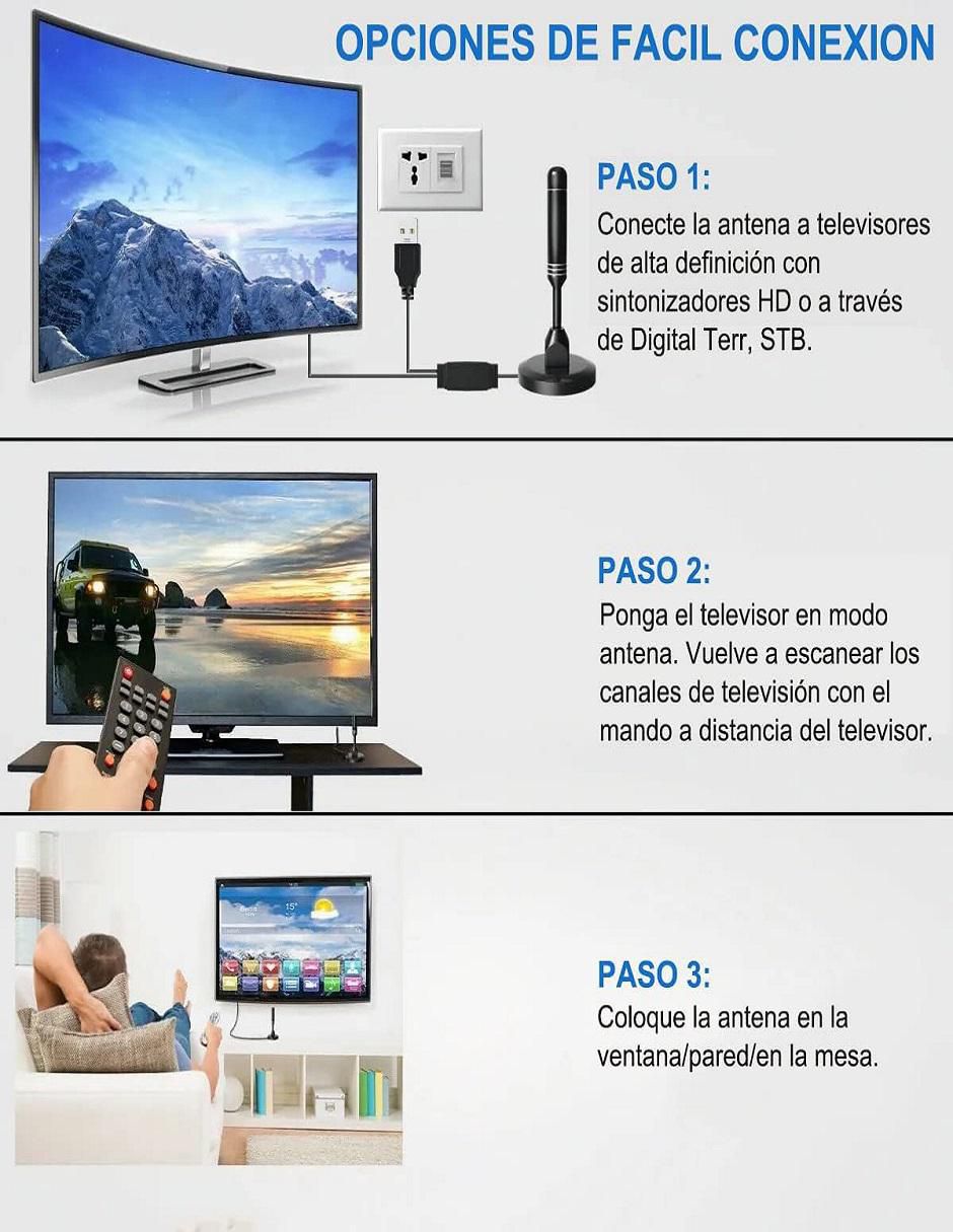 Antena HD/TV de Satélite y Televisión 2