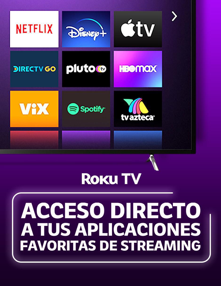Pantalla Smart TV LED de 32 pulgadas HD 32S331 con Roku TV 3