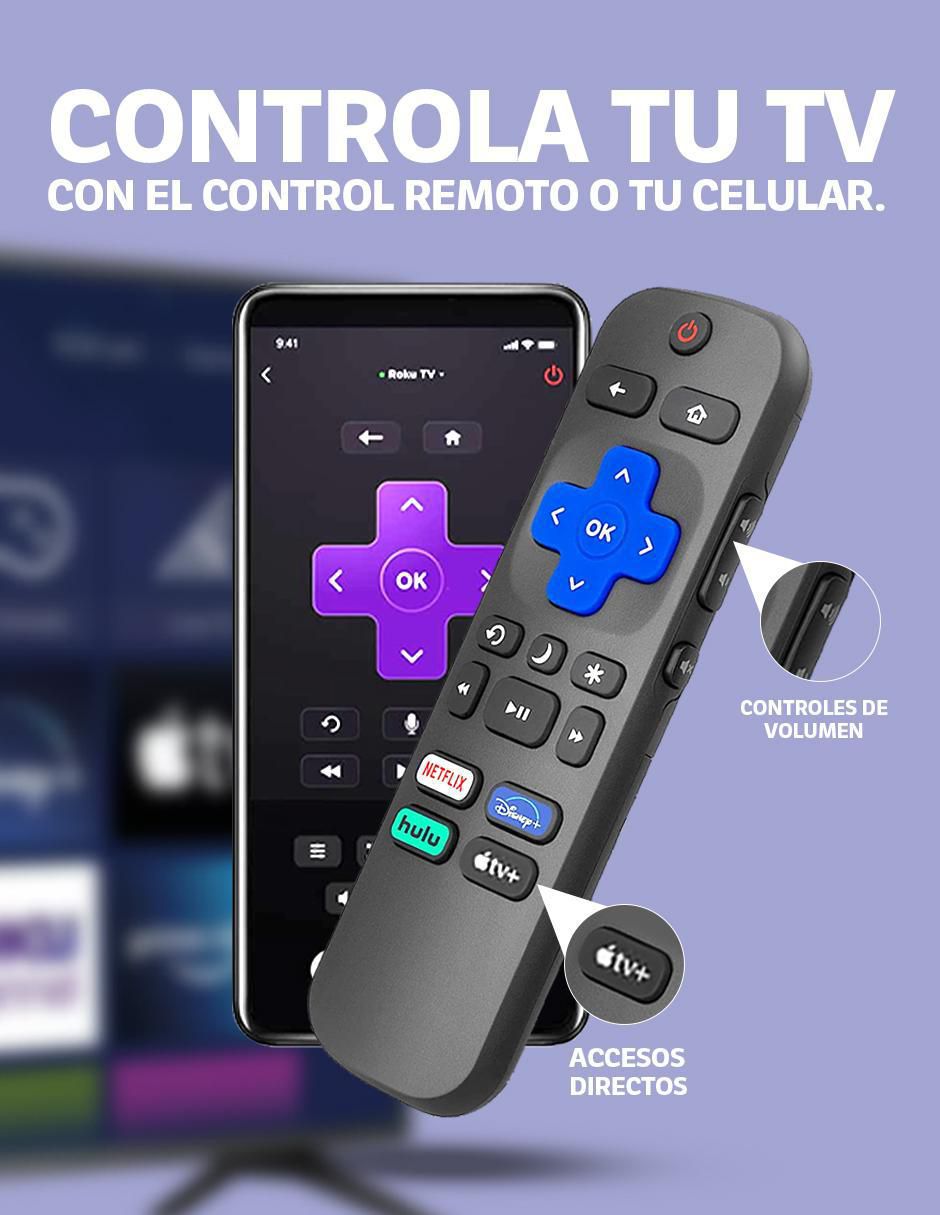 Pantalla Smart TV LED de 32 pulgadas HD 32S331 con Roku TV 4