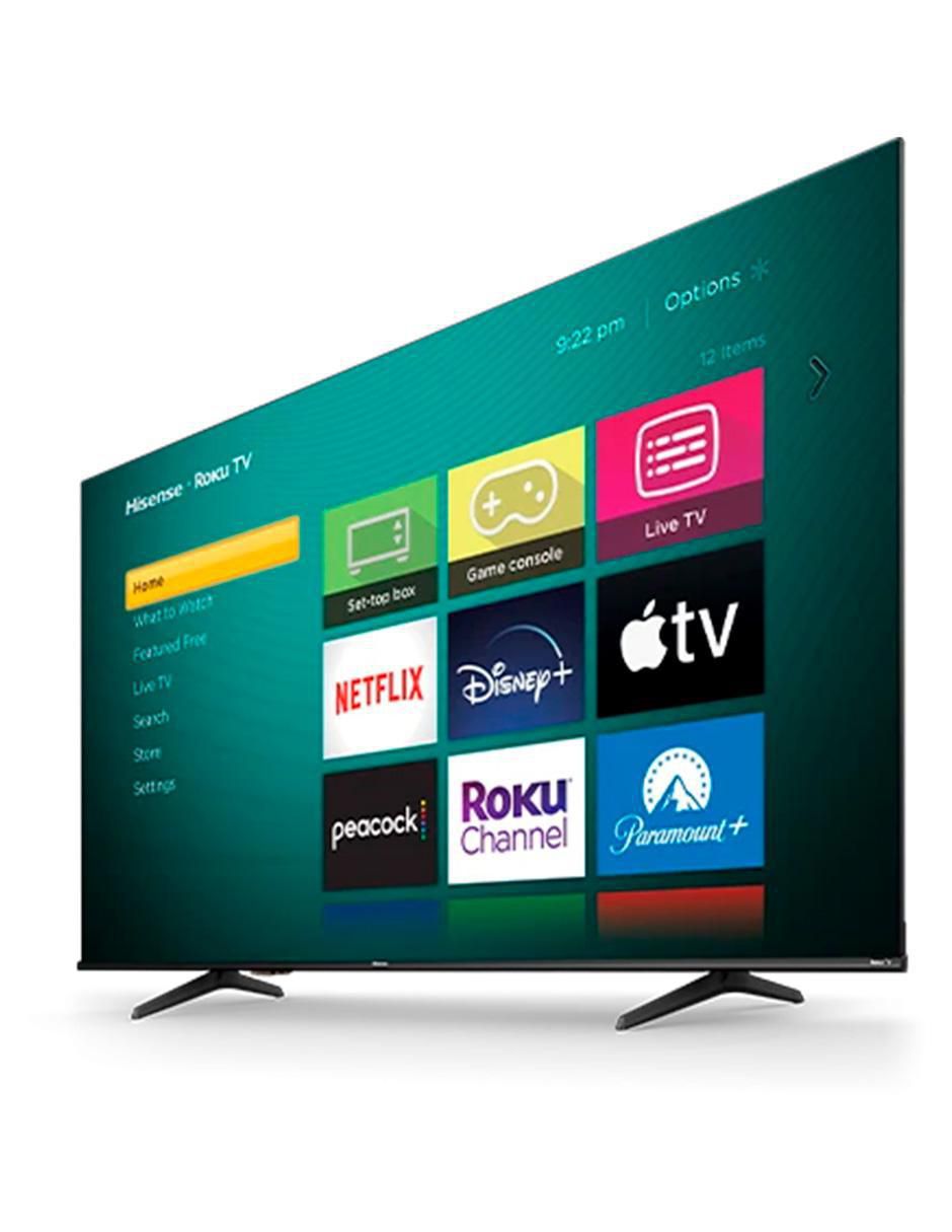 Pantalla Smart TV LED de 65 pulgadas 4K/UHD 65R6E4 con Roku TV