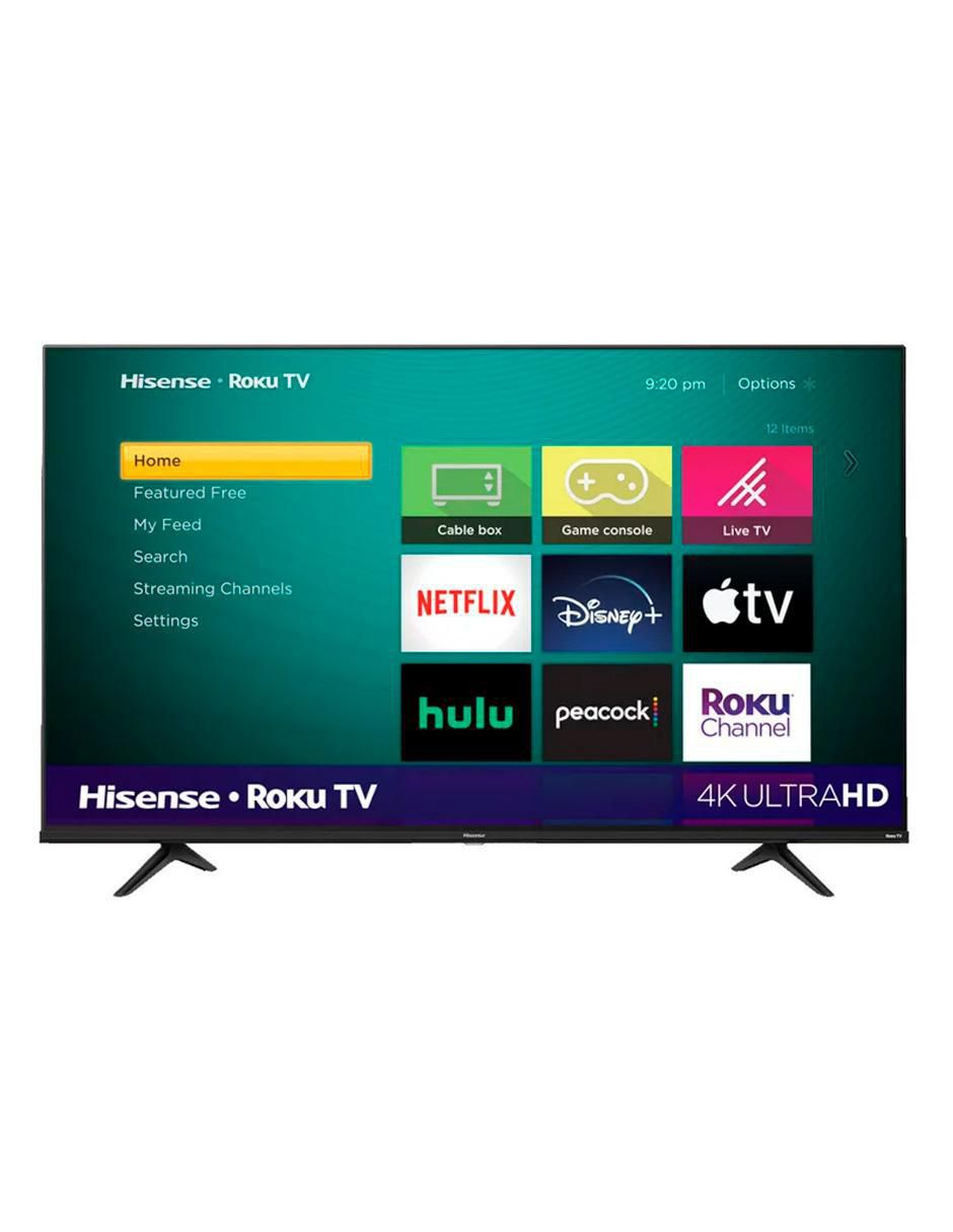 Pantalla Smart TV LED de 65 pulgadas 4K/UHD 65R6E4 con Roku TV 7