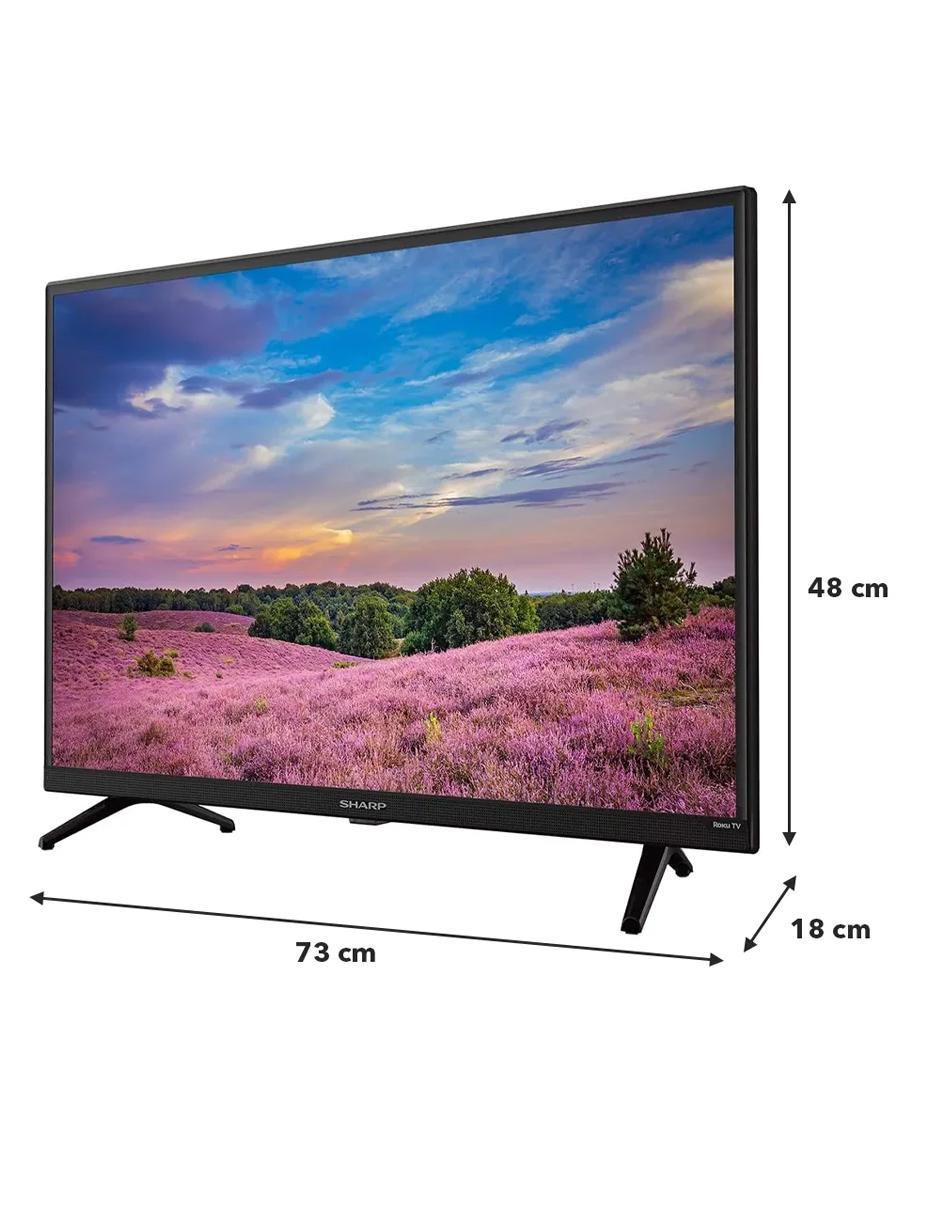 Pantalla Smart TV LED de 32 pulgadas HD 2T-C32CF2UR con Roku TV 9